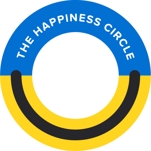Logo originale di Happiness Circle con una faccina sorridente gialla